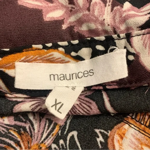 Maurices Floral Print Top Sz XL - Picture 13 of 15